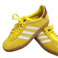 Adidas Shoes | Nwt Adidas Gazelle Indoorbright Yellow Collegiate Burgundy (Women's) | Color: White/Yellow | Size: 11