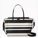 Kate Spade Bags | Kate Spade New York Grove Street Classic Stripe Kaylie Baby Diaper Bag | Color: Black/Pink | Size: Os