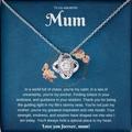 Luarxa Best Mum Necklace for Women, Mum Gifts, Mama Necklace Chritsmas, Mother Daughter Necklace Mother's Day Jewelry, Gifts Birthday For Mum (14K White Gold Finish Standard Box)