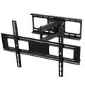 STANDART TV Mount, TV Wall Mount Swivelling, TV Mount for Most Flat and Curved 37-70 Inch LED and LCD TVs up to 50 kg, Stainless Steel TV Holder, Black