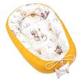 Babynest Cocoon Newborn 90 x 50 cm - Handmade Cuddly Baby nest Made of Cotton Slumber Bear Mango