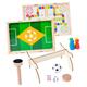 Happyyami 1 Set Table Football Game Toys Kids Soccer Ball Table Runners Tabletop Soccer Pinball Football Table Game Tabletop Pinball Game Chess Game Board Table Top Football Chess for Kids