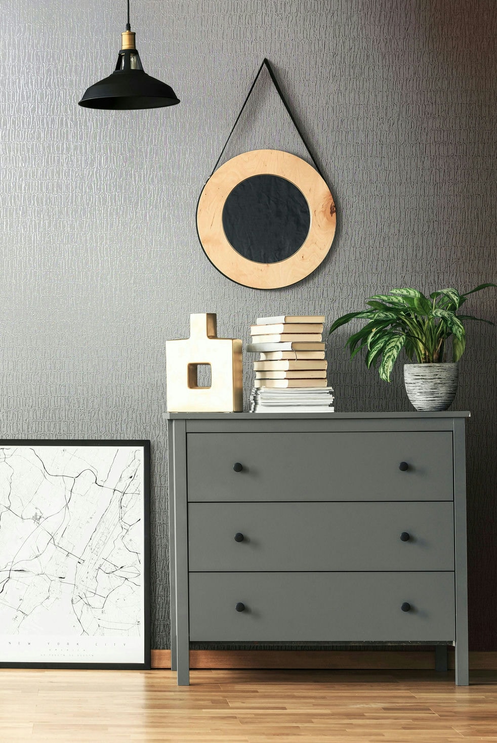 Vliestapete MARBURG "Textured Tones", grau, B:0,53 L:10,05, Vlies, Tapeten, moderne Tapete für Wohnzimmer Schlafzimmer Küche Image