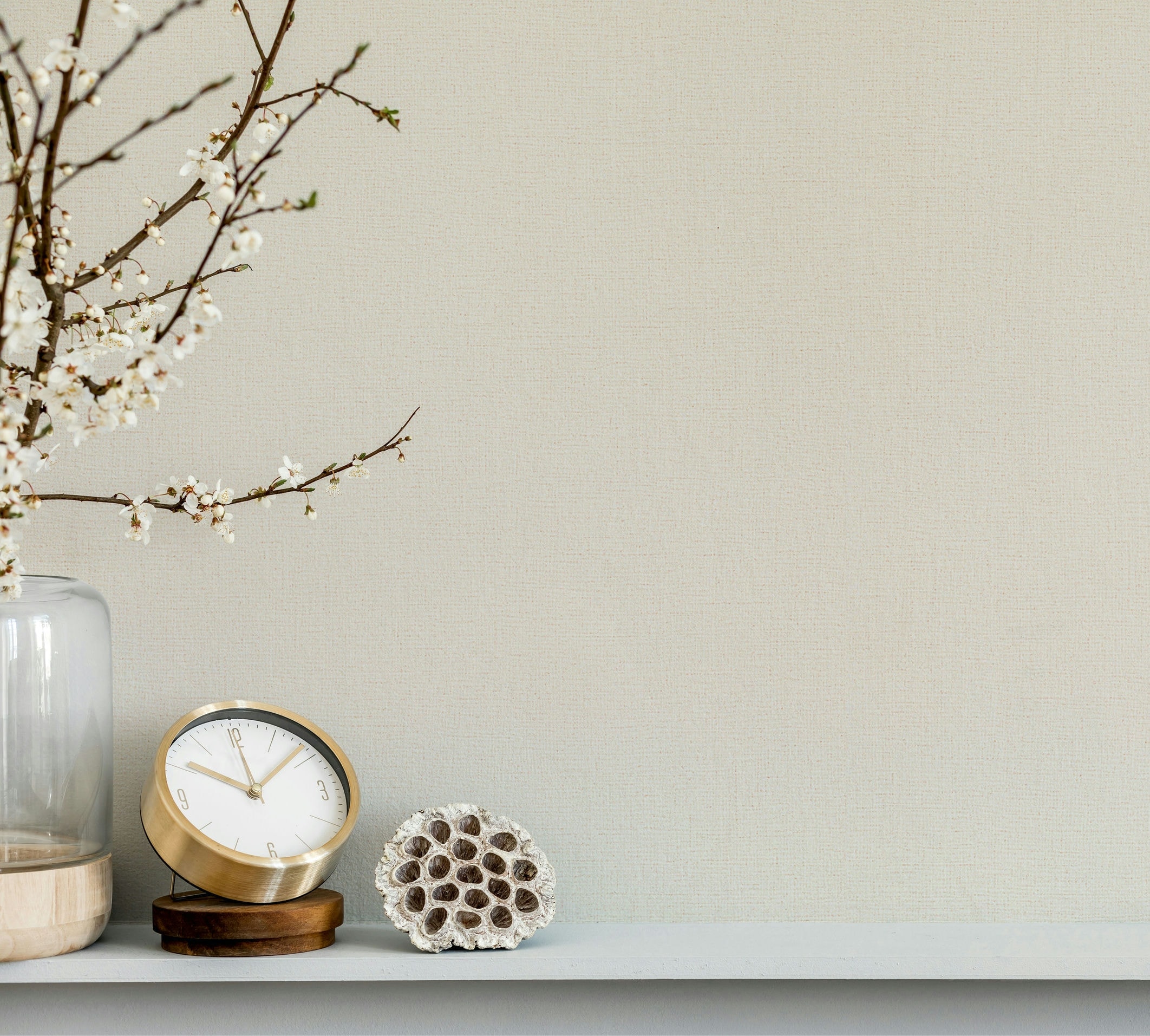 Vliestapete MARBURG "Simplicity Serenade", beige (creme), B:0,53m L:10,05m, Vlies, Tapeten, moderne Tapete für Wohnzimmer Schlafzimmer Küche