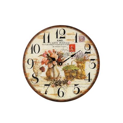 Wanduhr AMS "W9466", bunt, Wanduhren, Ø 40cm, Quarzuhr,Mineralglas,Wohnzimmer,Esszimmer,Küche,Arbeitszimmer,Flur Image