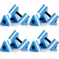 Hungdao 8 Pcs Triangular Aquatic Exercise Dumbbells EVA Foam Water Weight for Pool Exercise Aquatic Exercise Equipment Aqua Barbells Exercise Hand Bars for Water Aerobics Weight Loss