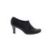 Aerosoles Heels: Slip-on Chunky Heel Classic Black Print Shoes - Women's Size 6 - Round Toe
