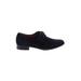 AQUATALIA Flats: Loafers Chunky Heel Classic Blue Print Shoes - Women's Size 8 - Almond Toe