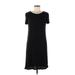 Don't Ask Why Casual Dress - Shift: Black Solid Dresses