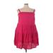 Old Navy Casual Dress - A-Line Square Sleeveless: Pink Print Dresses - Women's Size 3X