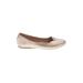 Jellypop Flats: Gold Solid Shoes - Women's Size 8 1/2 - Almond Toe