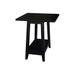 Square Solid Wood Drop Leaf Side Table