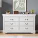 Furniture of America Devi Traditional Solid Wood 6-Drawer Dresser