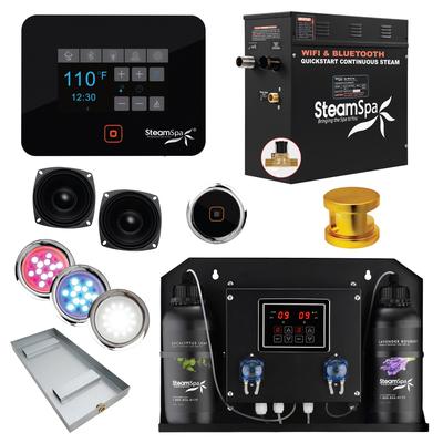 SteamSpa BKT450-ADP Black Series WiFi and Bluetooth 4.5KW Quickstart