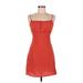 Rolla Coster Casual Dress - Mini: Orange Print Dresses - New - Women's Size Small