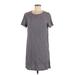 J.Jill Casual Dress - Shift: Gray Dresses - Women's Size Medium