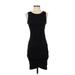Leith Casual Dress - Bodycon Crew Neck Sleeveless: Black Solid Dresses - Women's Size X-Small