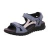 Riemchensandale LEGERO "Siris", Damen, Gr. 37, blau (jeansblau), Nubukleder, kontrastfarbene Details, sportlich, Schuhe, Sommerschuh, Sandalette, Keilabsatz, in toller Farbkombi