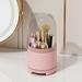 RBCKVXZ Transparent 360 Rotary Makeup Brush Storage Box Pen Holder Eye Shadow Brush Holder Lipstick Storage Makeup Organizer Pink Organization and Storage on Clearance