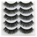 Daqian Eyelashes 3D Eyelashes Thick Eyelashes 5 Pairs Pack High-grade Fiber Thick Long False Eyelashes False Eyelashes Wispies False Eyelashes Natural