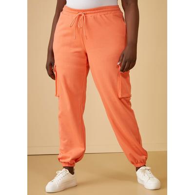 Plus Size French Terry Cargo Joggers