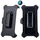 WallSkiN 2 Pack Replacement Belt Clip Holster for Samsung Galaxy S22 Ultra OtterBox Defender Series Case | Clip for Belt Holder (Case Not Included)