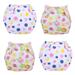 OUSITAID 4 Pack Potty Training Pants for Boys Girls Learning Designs Training Underwear Pants for 6-12 months Boys Girls(2 * Pink Dots+2 * Sunflower)