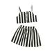 Kids Toddler Baby Girls Summer Set Sleeveless Tops Striped Skirt Outfits Set T4 Girls Clothes Girl Outfits Teens Baby Boy Set 18 Month Girl Clothes Girls Outfits Size 8 Summer Baby Girl Clothes 12 18