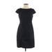 Alyx Casual Dress - Sheath Crew Neck Short sleeves: Black Print Dresses - Women's Size 6