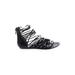 Sigerson Morrison Sandals: Black Solid Shoes - Women's Size 8 1/2 - Almond Toe