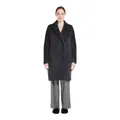 Max Mara , Dark Grey Plush Coat ,Black female, Sizes: S