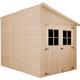 Wooden Garden Shed - Lean-To Shiplap Wooden Shed 7x10 ft/6m2 - Sheds and Outdoor Storage - 17 mm planks - Outdoor garden shed with impregnated floor