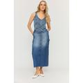 Lts Tall Blue Denim Waistcoat 10 Lts | Tall Women's Vests & Camisoles