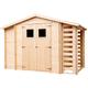 Wooden Garden Shed and Log shed, 19 mm planks - Sheds and Outdoor Storage - Wooden Shed - H218 x 328 x 206 cm / 5.41 m2 (1.5 m3 capacity), Bike