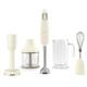 Smeg HBF22BLUK 4-in-1 Hand Blender and Accessories - Cream, Stainless Steel