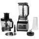 Ninja BN800UK 3-in-1 Food Processor 1.8L And Blender 2.1L With Auto IQ - Black/Silver, Stainless Steel