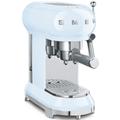 Smeg ECF01PBUK Espresso Coffee Machine - Pastel Blue, Stainless Steel