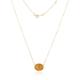 Women's Yellow / Orange / Gold Hera Opal Gold Necklace Lui Jewelry