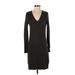 MICHAEL Michael Kors Casual Dress - Sweater Dress: Black Dresses - Women's Size X-Small