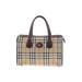 Burberry Satchel: Brown Color Block Bags