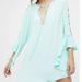 Free People Dresses | Free People Blue Georgine Mini Pullover Long Sleeve Dress Size M | Color: Blue | Size: M