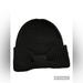 Kate Spade Accessories | Kate Spade Metallic Bow Knit Beanie In Black | Color: Black | Size: Os