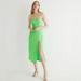 J. Crew Dresses | J.Crew Collection Invite Dress In Crepe, Nwt Size 12, Green Dress | Color: Green | Size: 12