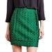 Anthropologie Skirts | Anthropologie Hd In Paris Green Black Gold Garden Glimmer Tiered Flower Skirt, 6 | Color: Black/Green | Size: 6