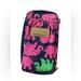 Lilly Pulitzer Bags | Lily Pulitzer Blue Green Pink Elephant Print Preppy Southern Wristlet Wallet | Color: Green/Pink | Size: Os