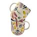 Anthropologie Dining | Anthropologie Mathilde Mugs Set Of 2 Vibrant Floral Handpainted Stoneware Coffee | Color: Cream/Purple | Size: Os