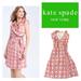 Kate Spade Dresses | Kate Spade X Florence Broadhurst Aubrey Silk Wrap Ruffled Geometric Dres | Color: Gold/Pink/Purple/Red/Tan | Size: 6