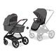 Hauck Kinderwagen 2in1 Walk N Care Air Set, Lufträder, Babywanne mit Memory-Knöpfen, Sitz wend- und höhenverstellbar, Teleskopgriff, bis 25 kg belastbar, Liegefunktion, UV-Schutz 50+ - Dark Grey