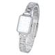 Casio LTP-V009 Series Standard Analog Wristwatch, Rectangle Face, Women's, Overseas Model, Silver x White LTP-V009D-7E, Bracelet Type