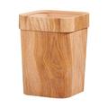 Cabilock Trash Bin Garbage Bin Trash Basket Office Garbage Cans Wood Grain Waste Container Bathroom Toilet Paper Bucket Bedroom Trash Can Wastebasket Small Waste Basket Trash Bin Dustbin